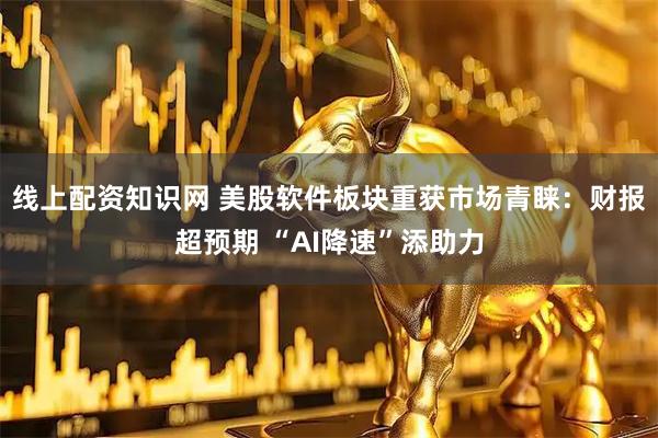 线上配资知识网 美股软件板块重获市场青睐：财报超预期 “AI降速”添助力